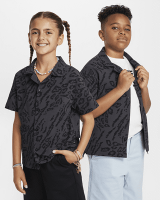 Подростковые  Nike SB Big Kids' Dri-FIT Button-Down Skate Shirt