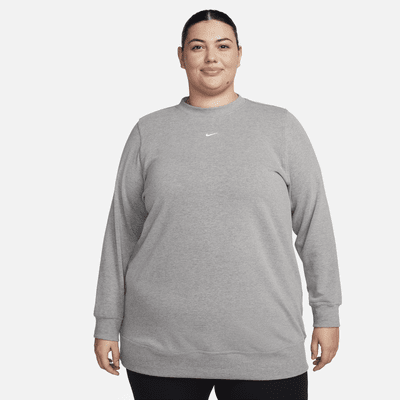 Túnica de French Terry con cuello redondo para mujer Nike Dri-FIT One (talla grande)