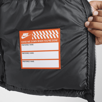 Nike Sportswear Heavyweight Synthetic Fill EasyOn Therma-FIT Repel ruimvallende bodywarmer met capuchon voor kids