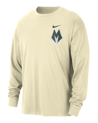 Мужская футболка Milwaukee Bucks Essential City Edition Nike NBA Long-Sleeve