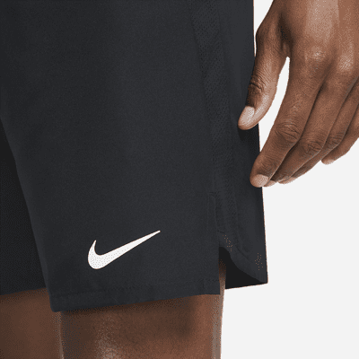 nike running challenger 7 inch shorts in black