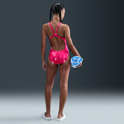 Traje de baño de una pieza Fastback para mujer Nike Swim HydraStrong