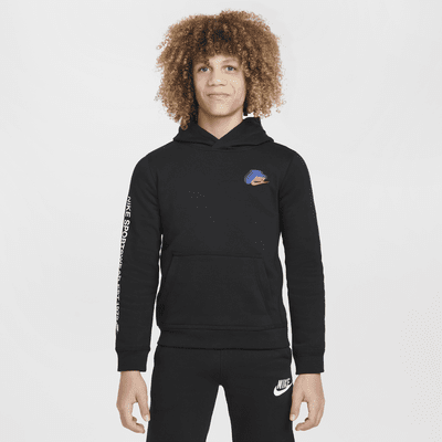 Felpa pullover in fleece con cappuccio Nike Sportswear Standard Issue – Ragazzo