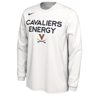 Playera de manga larga universitaria Nike para hombre Virginia