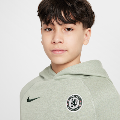 Chelsea F.C. Tech Older Kids' (Boys') Nike Football Fleece Pullover Hoodie