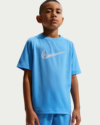 Детские шорты Nike Multi Big Kids' (Boys') Dri-FIT Short-Sleeve Training Top для тренировок