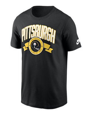 Мужская футболка Pittsburgh Steelers Rewind Front And Back Hit Essential Nike NFL