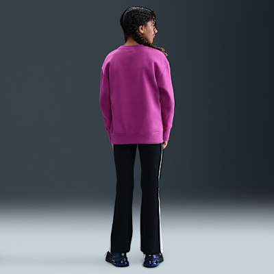 Suadera de cuello redondo para niña talla grande Nike Sportswear Club Fleece