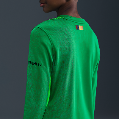 Maglia da calcio replica Nike Dri-FIT FC Barcelona 2025/26 Stadium per ragazzo/a – Goalkeeper