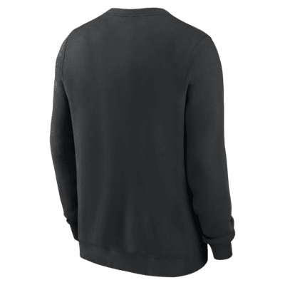 Sudadera de cuello redondo sin cierre Nike de la NFL para hombre Las Vegas Raiders Club