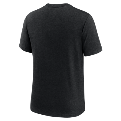 Playera universitaria Nike para hombre LSU Campus Collegiate Block