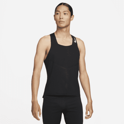 Nike Dri-FIT ADV AeroSwift 男款競速無袖上衣。Nike TW