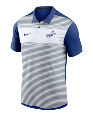 Мужские  Los Angeles Dodgers Striped Vapor Polo Nike Dri-FIT MLB Polo