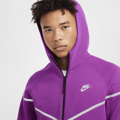 Veste à zip en tissu Fleece à motifs réfléchissants Nike Tech Windrunner pour homme