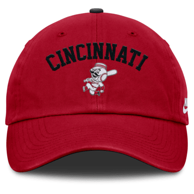 Gorra Nike de la MLB ajustable para hombre Cincinnati Reds Cooperstown Club