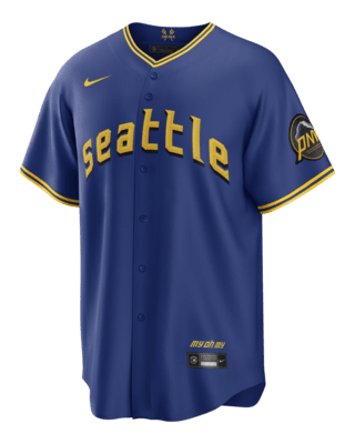 MLB Seattle Mariners City Connect Men's Replica Baseball Jersey.