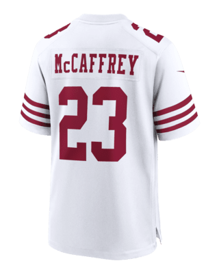 Men's Nike Christian McCaffrey Scarlet San Francisco 49ers Game Player Jersey