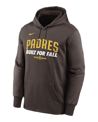 Мужское худи San Diego Padres 2025 Postseason Authentic Collection Men’s Nike Therma MLB Pullover Hoodie