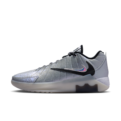 Nike LeBron Witness 9 Metallic Silver/White/Wolf Grey/Black basketball shoe