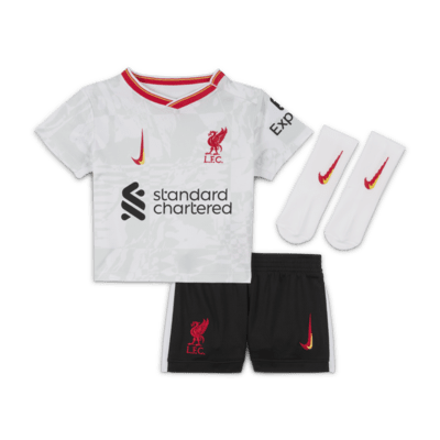 Divisa da calcio in 3 pezzi Nike Liverpool FC 2024/25 per bebè e bimbo/a – Terza