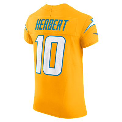 Justin Herbert Los Angeles Chargers Men's Nike Dri-FIT NFL Elite Jersey