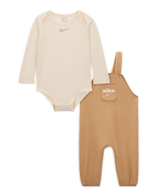 Детские  Nike Baby (12-24M) Plush Fleece Overalls 2-Piece Set