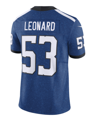 Shaquille Leonard Indianapolis Colts Men's Nike Dri-FIT NFL Limited  Football Jersey