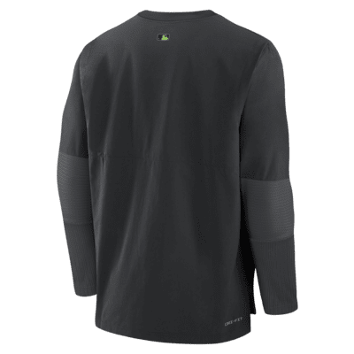 Chamarra sin cierre Nike Dri-FIT de la MLB para hombre Tampa Bay Rays Authentic Collection City Connect Player