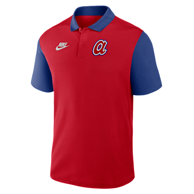 Atlanta Braves Cooperstown Victory Men's Nike Dri-FIT MLB Polo