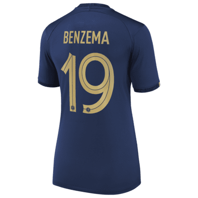 France National Team 2022/23 Stadium Home (Karim Benzema) Women's Nike Dri-FIT Soccer Jersey