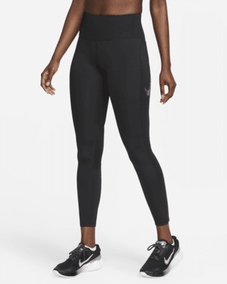 Женские тайтсы Nike Fast Mid-Rise 7/8 Graphic Leggings with Pockets