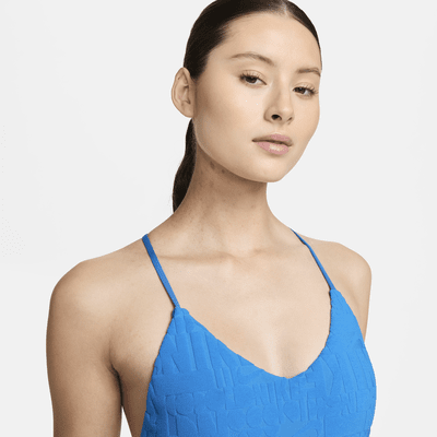 Traje de baño de una pieza con espalda en T para mujer Nike Swim Retro Flow