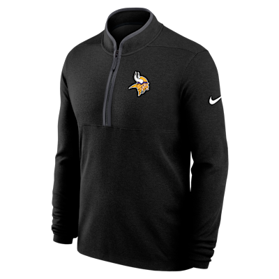 Minnesota Vikings Logo Victory Men's Nike Dri-FIT NFL 1/2-Zip Long-Sleeve Top