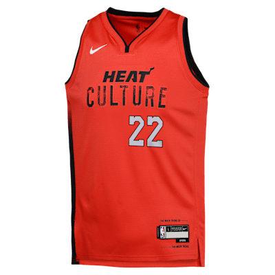 Jersey Nike Dri-FIT de la NBA Swingman para niños talla grande Jimmy Butler Miami Heat 2024/25 City Edition