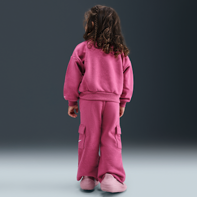 Nike Essentials Toddler Graphic Crew and Cargo Pants Set