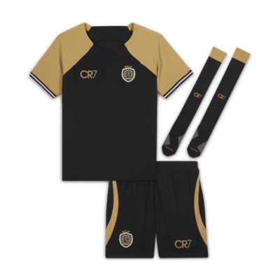 Sporting CP x CR7 2023/24 Stadium Younger Kids' Football Kit. Nike LU