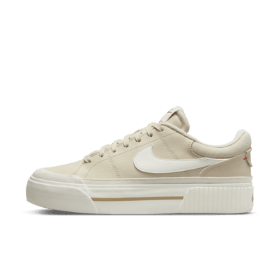 nike shoes beige and white