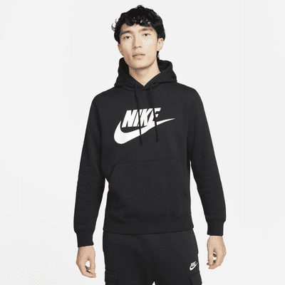 Nike Sportswear AIR WINTER TOP - Hoodie - black/white/black
