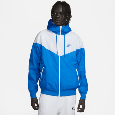 Nike Sportswear Windrunner Hooded Jacket Black/University Blue
