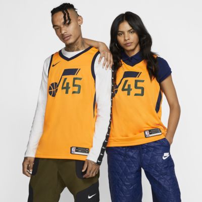 camiseta utah jazz naranja