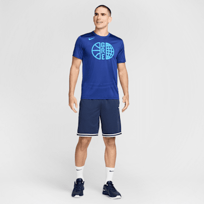 Playera de básquetbol Nike para hombre Greece Practice