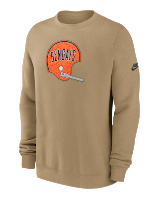 Мужские  Cincinnati Bengals Swing Pass Rewind Club Nike NFL Pullover Crew