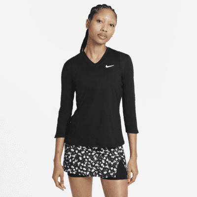 Playera de tenis de manga 3/4 para mujer NikeCourt Dri-FIT UV Victory. Nike .com