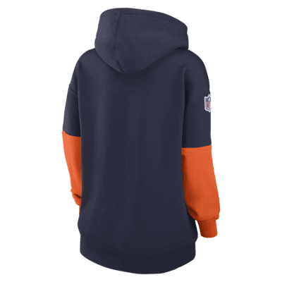 Sudadera con gorro sin cierre Nike de la NFL para mujer Denver Broncos Sideline Essential