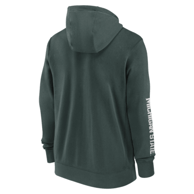 Michigan State Spartans Sideline Team Issue Men's Nike College Full-Zip Hoodie