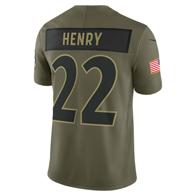 Derrick Henry Baltimore Ravens Salute to Service Men's Nike Dri-FIT NFL Limited Jersey