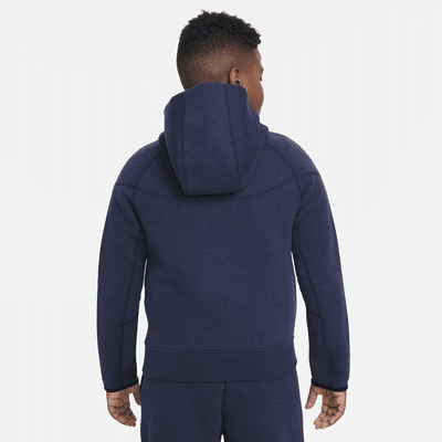 Nike Sportswear Tech Fleece Sudadera con capucha y cremallera completa (Talla grande) - Niño