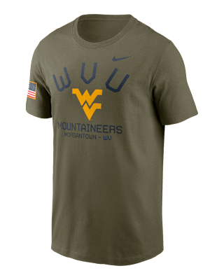 Мужская футболка West Virginia Mountaineers Military Appreciation Team Issue Nike Dri-FIT College