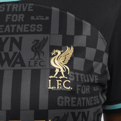 Jersey de fútbol Nike Dri-FIT Replica para mujer LeBron x Liverpool FC Stadium