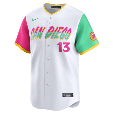 Jersey Nike Dri-FIT ADV de la MLB Limited para hombre Manny Machado San Diego Padres City Connect